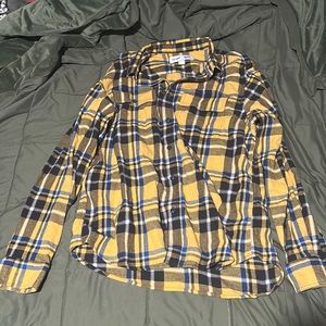 Yellow, White, and Blue Old Navy Flannel